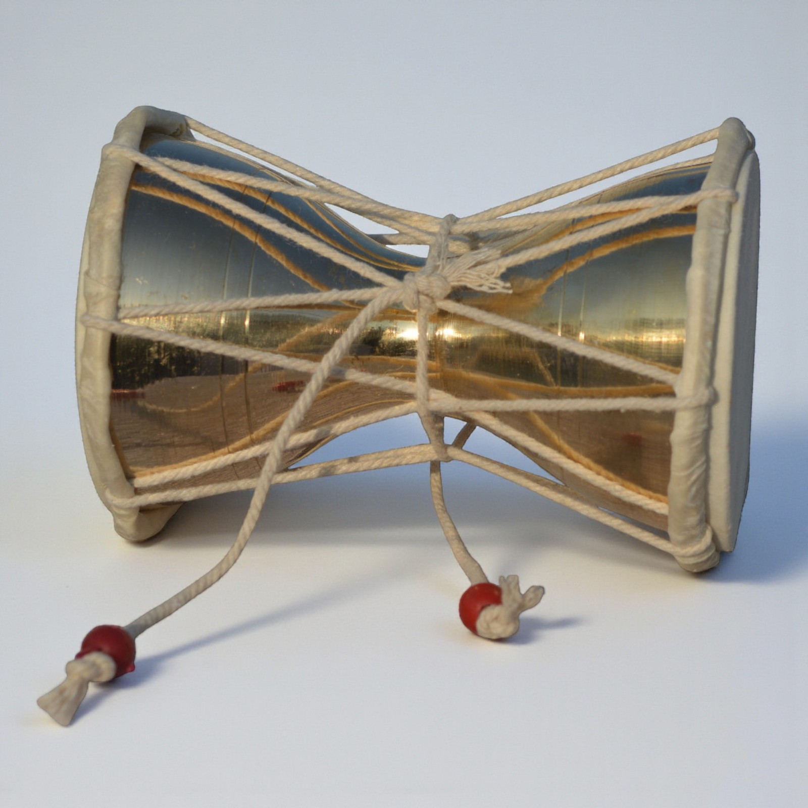 5" Brass Damru | Traditional Indian Musical Instrument of Lord Shiva for Puja