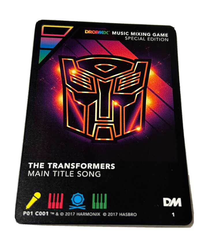 Dropmix Transformer Card - Harmonix Special Promo 2017 - Hasbro