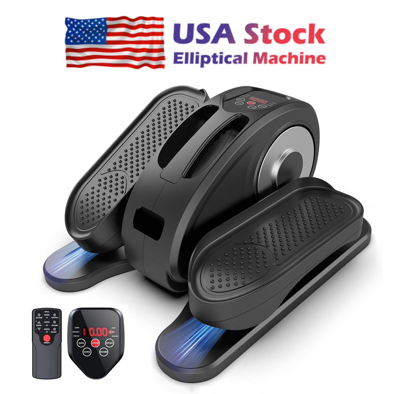 Electric oval leg exercise machine under the desk for office and home use