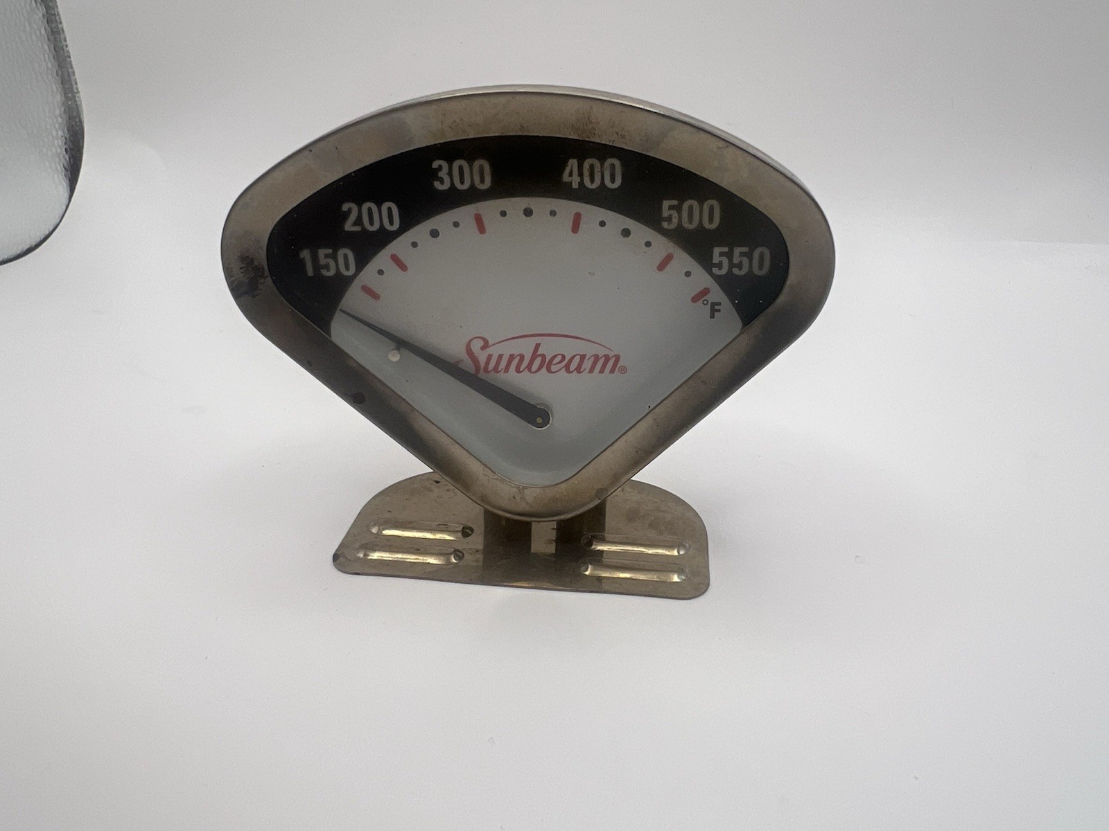 Vintage Sunbeam Oven Thermometer Stainless Steel 150-550°F Retro Kitchen USA