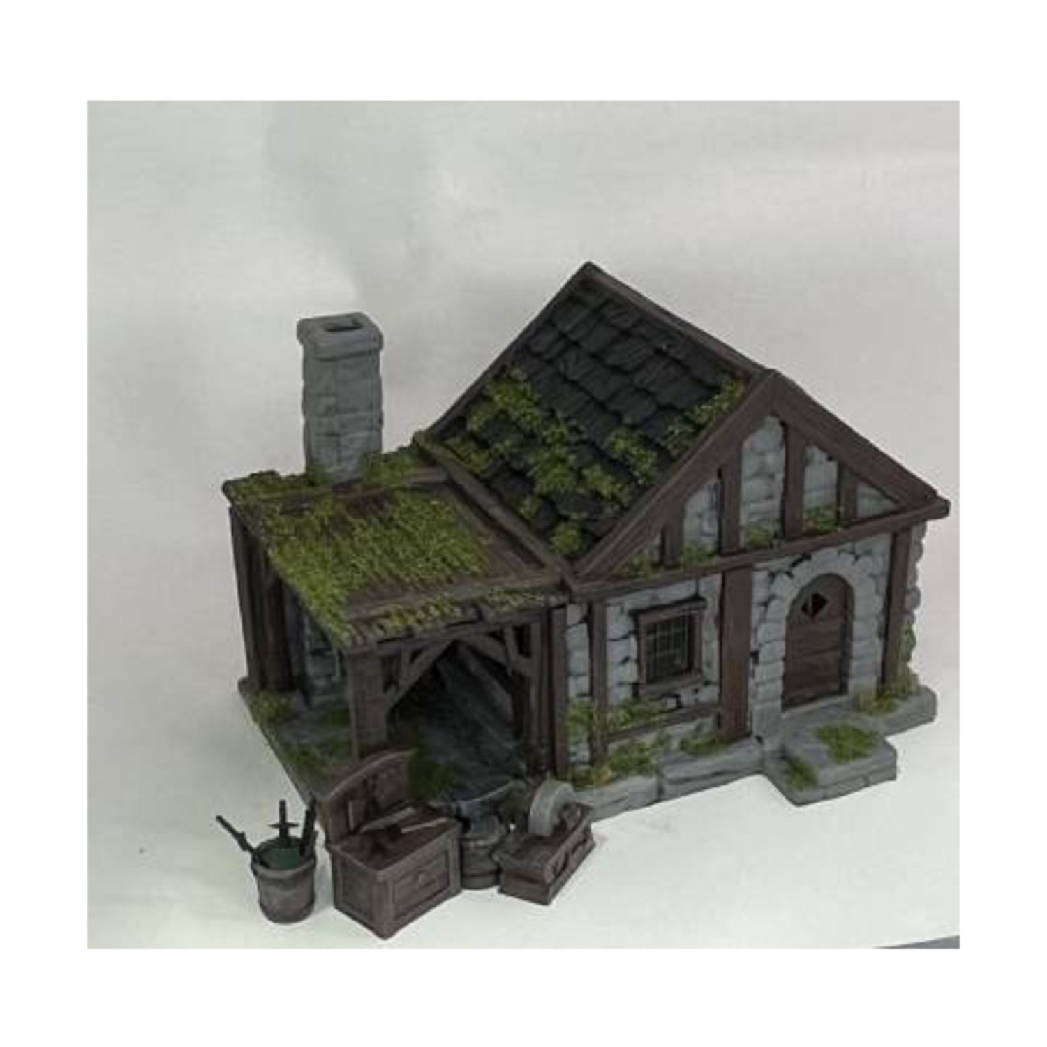 MBA Minis Scenery and Terrain Stormhill Blacksmith Shop and Furniture SW (New)