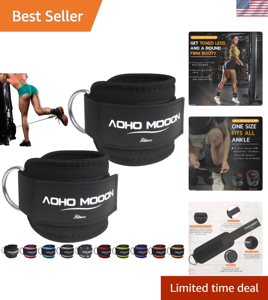 Versatile Ankle Straps for Gym and Home Use - Complete Your Fitness Routine