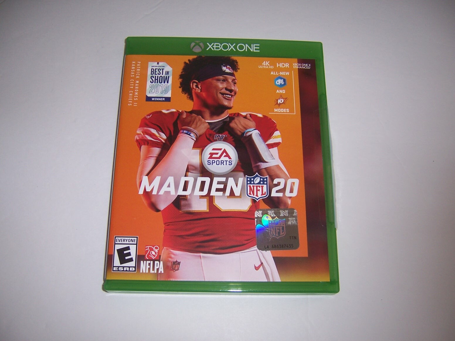 Replacement Original Box Case Microsoft Xbox One XB1 for MADDEN NFL 20 *NO DISC*