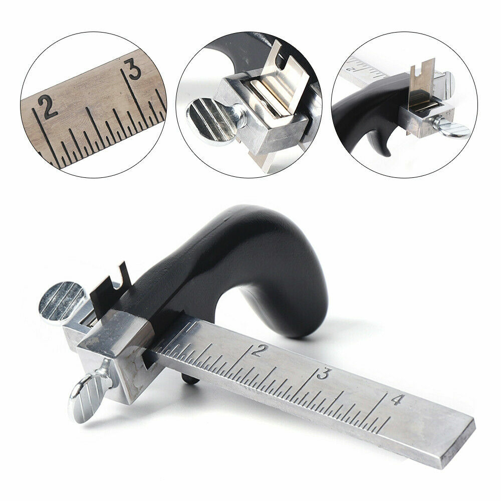 Professional Leather Draw Gauge Tool Strap Cutter Hand Craft Belt Cutting Blade