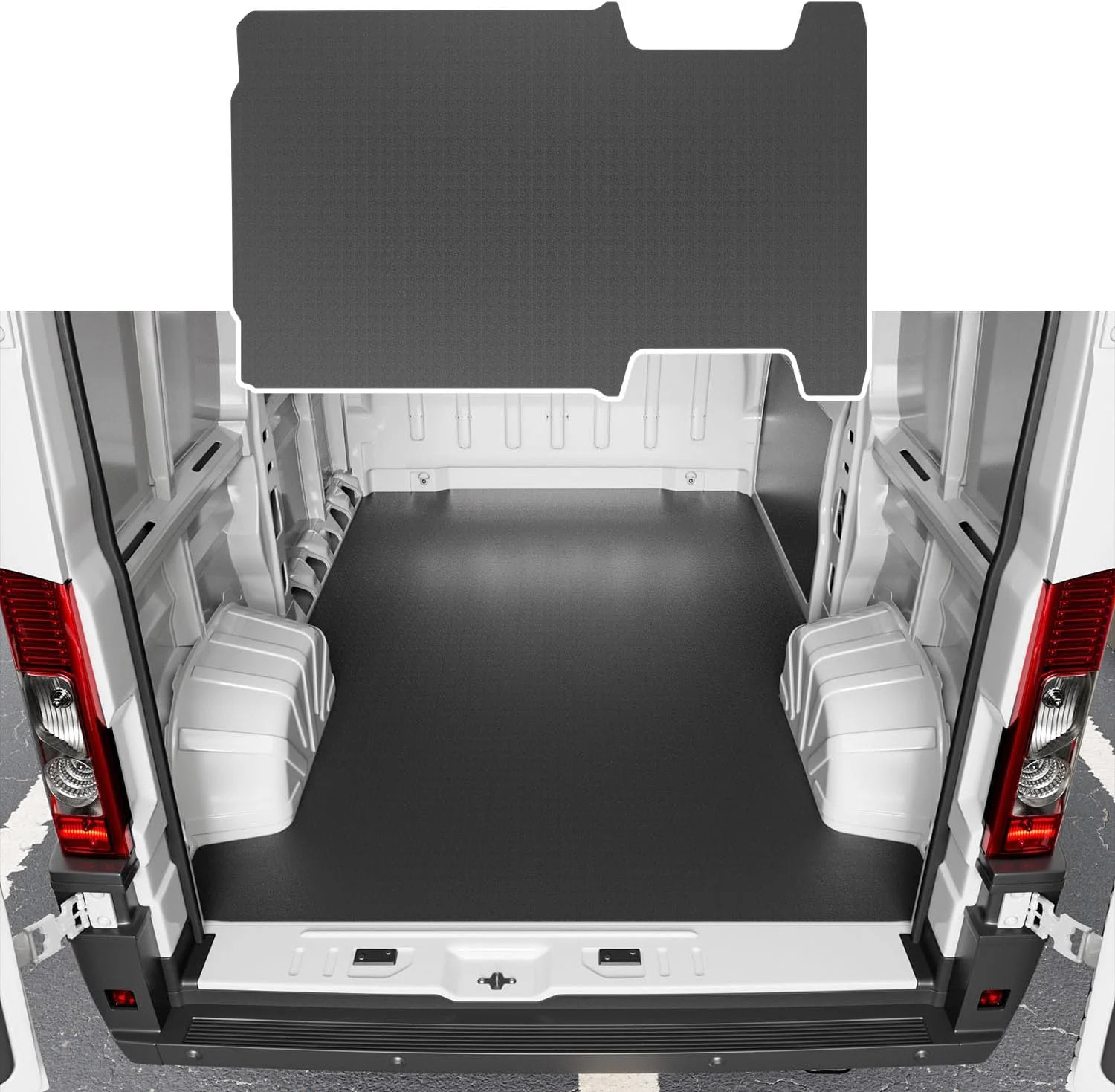 powoq 136''WB Trunk Mat Compatible with 2014-2025 Dodge Ram ProMaster Cargo Mat