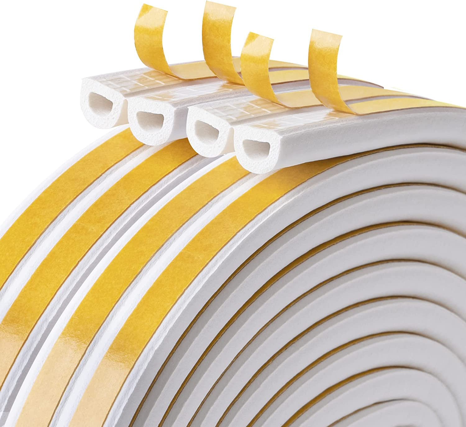 Door Weather Stripping, Soundproof Insulation Seal Strip for Windows with Self-A