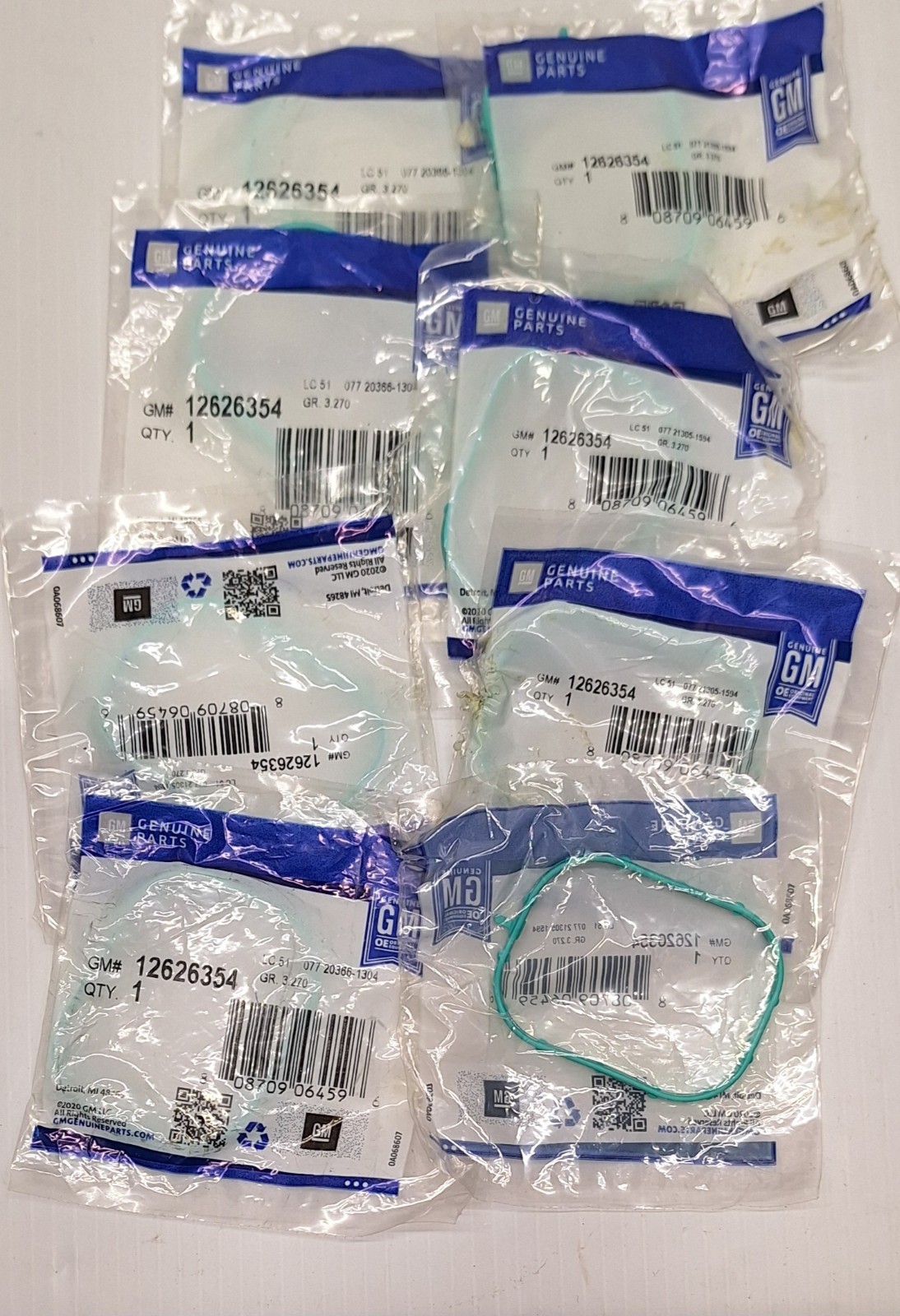 Set of  8 GM Intake Manifold Gasket Gaskets Set 5.3 6.2 12626354 2014-25