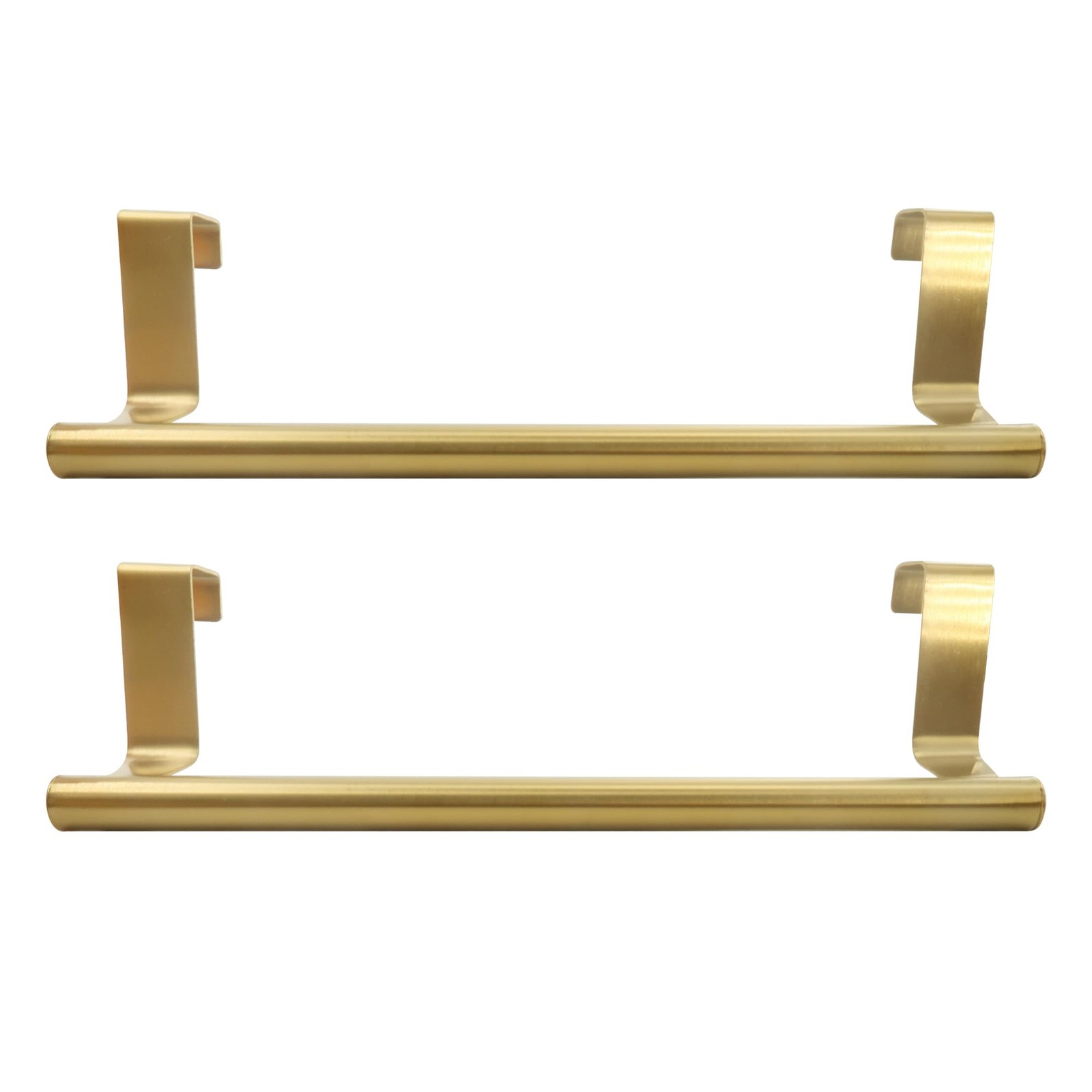 Lilaly 2 PCS Gold 9.25" Kitchen Towel Holder, Over Cabinet Bar