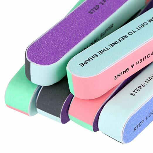6-Piece Nail File Buffer Set - Manicure & Pedicure Sanding and Polishing Tools