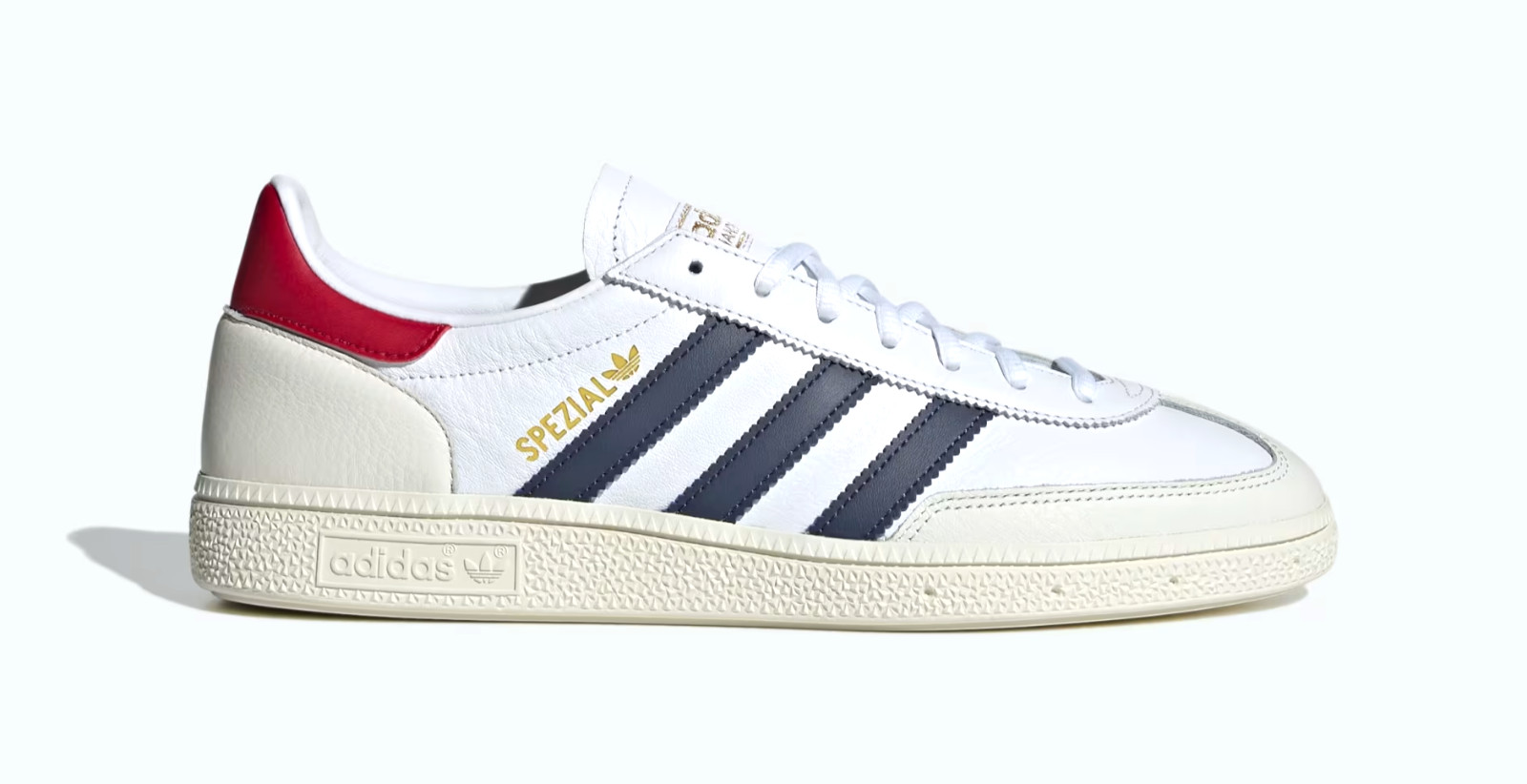 MENS ADIDAS HANDBALL SPEZIAL WHITE BLUE CASUAL SNEAKERS ATHLETIC SHOES