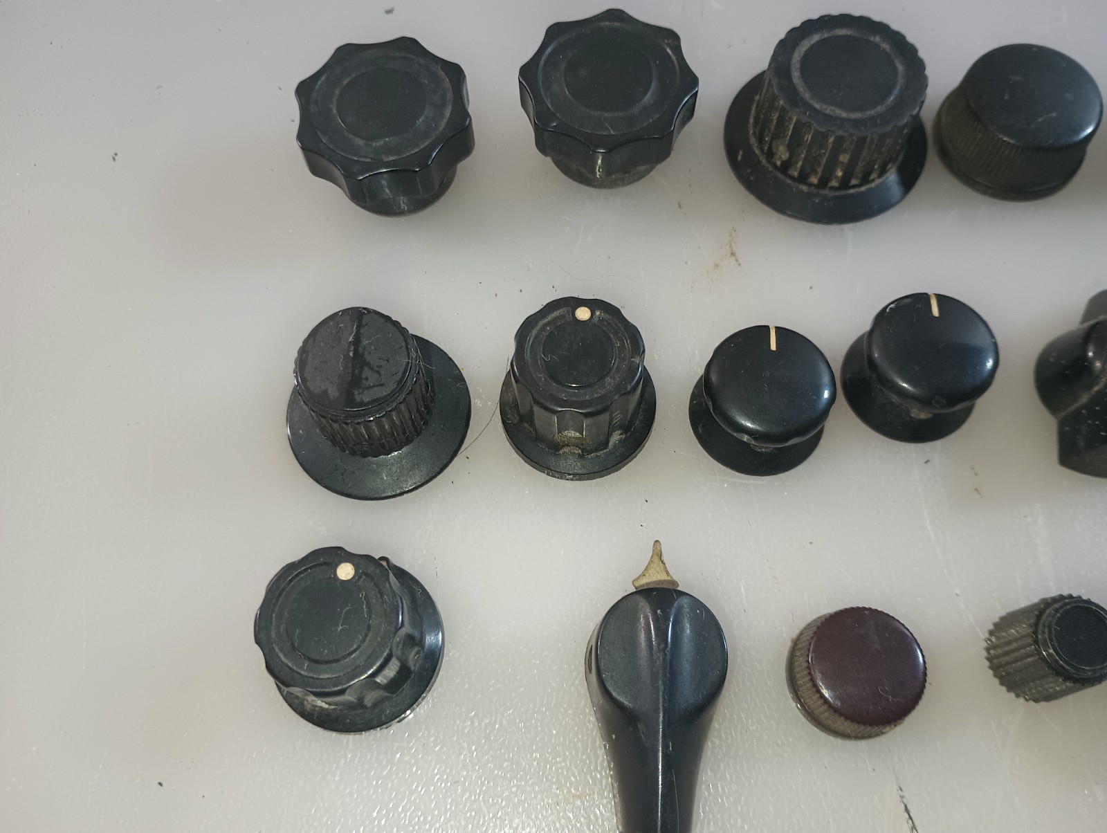 Vintage HAM radio parts knobs