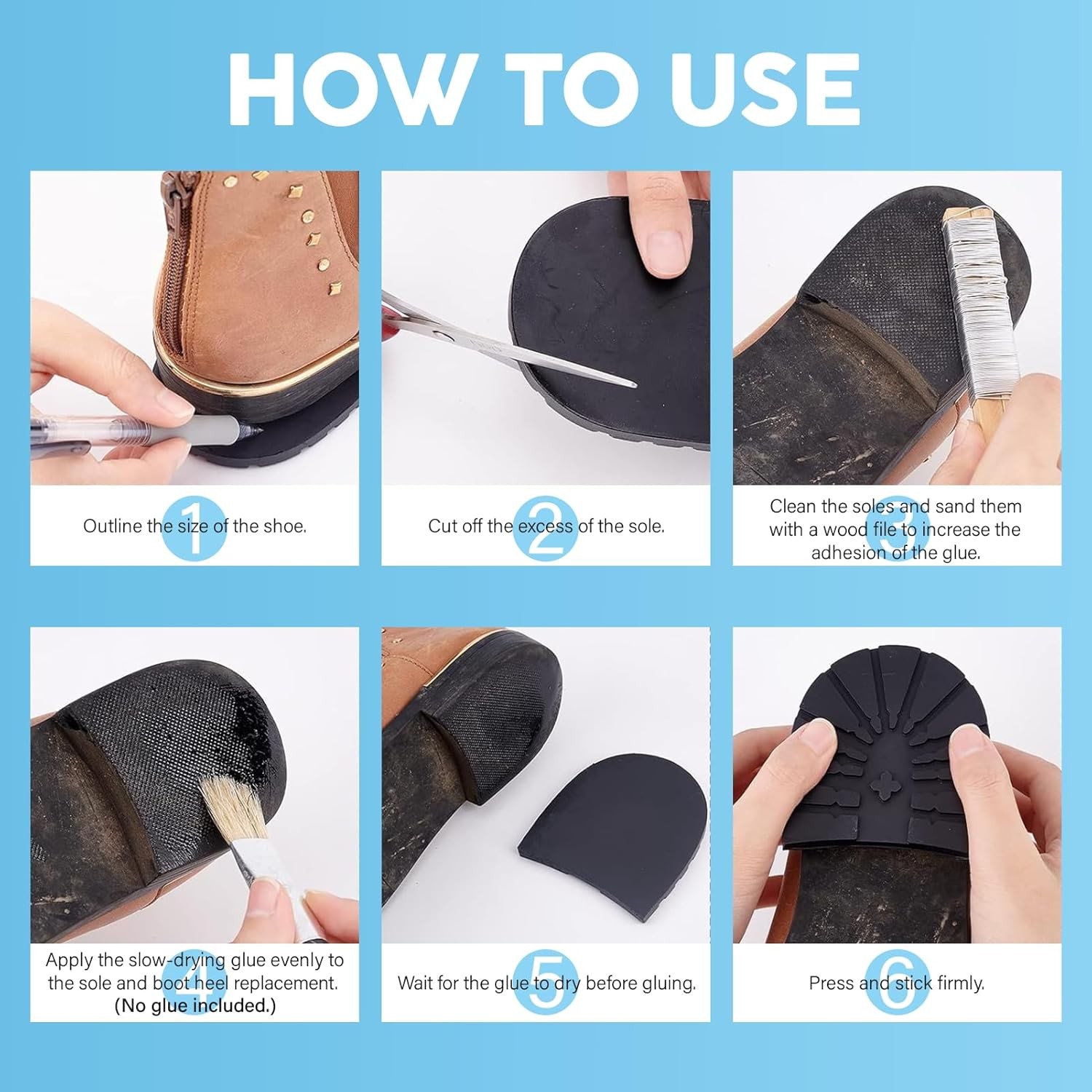 Shoe Heel Replacement Pads
