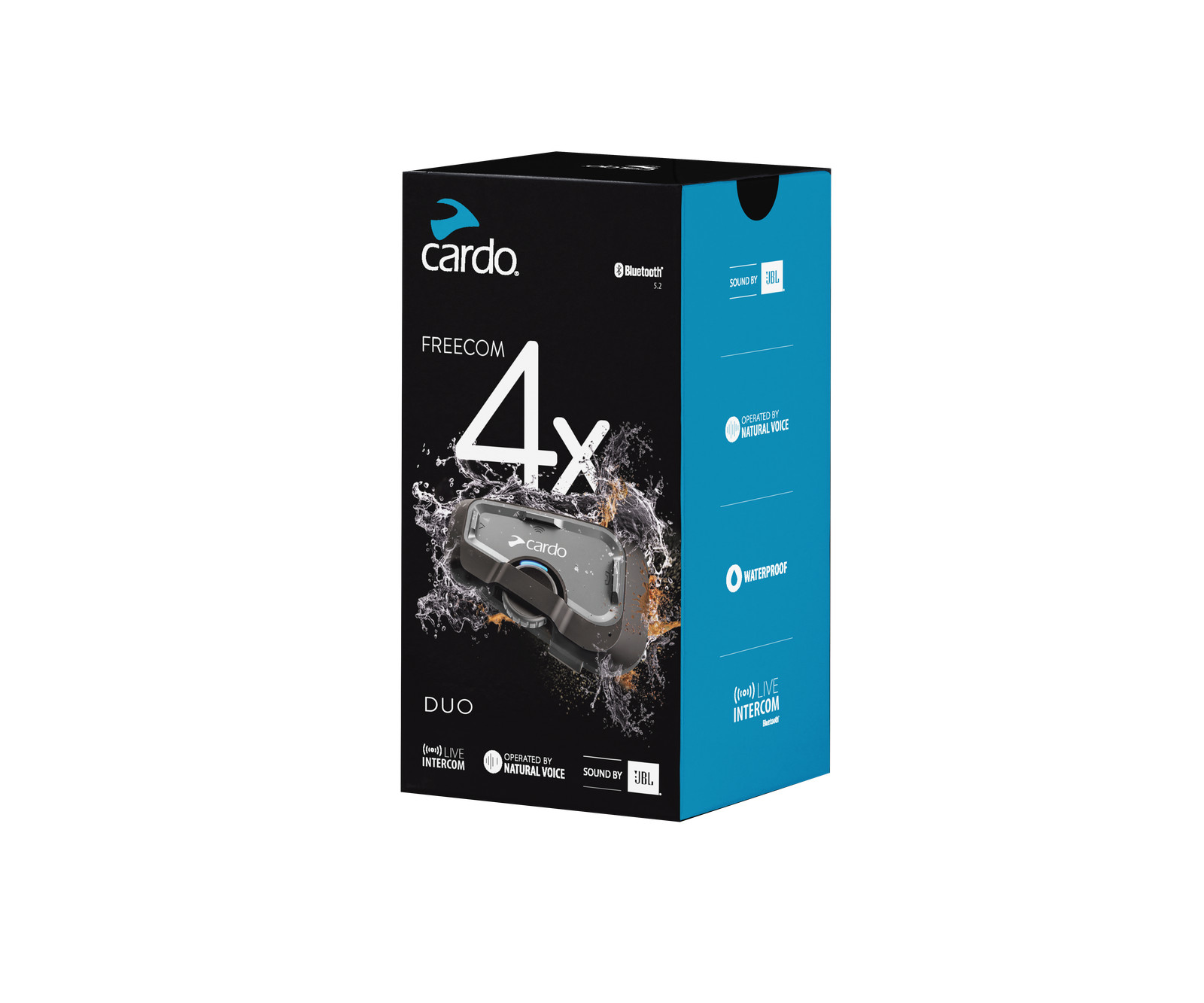 CARDO Freecom 4X Bluetooth Headset Duo with 4-Way Intercom and IP67