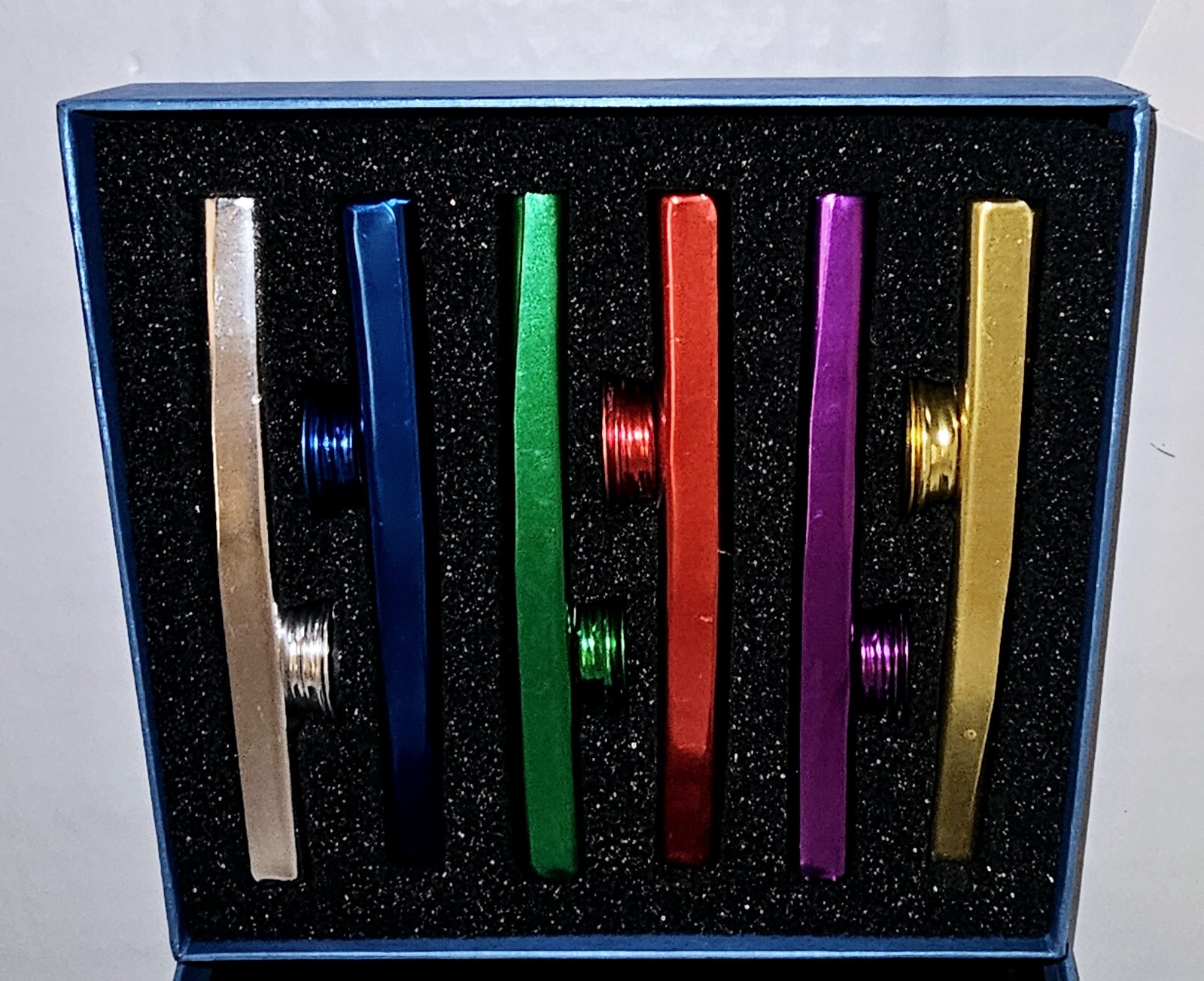 SUNYIN Aluminum Kazoo SET OF 6 Beautiful Box, Multicolor, Great Christmas Gift!