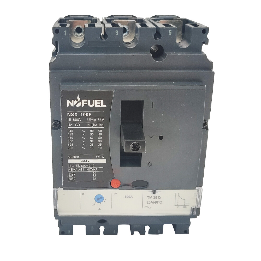 Circuit breaker, ComPact NSX100F, 36kA/415VAC, TMD trip unit 25A, 3p3d LV429636