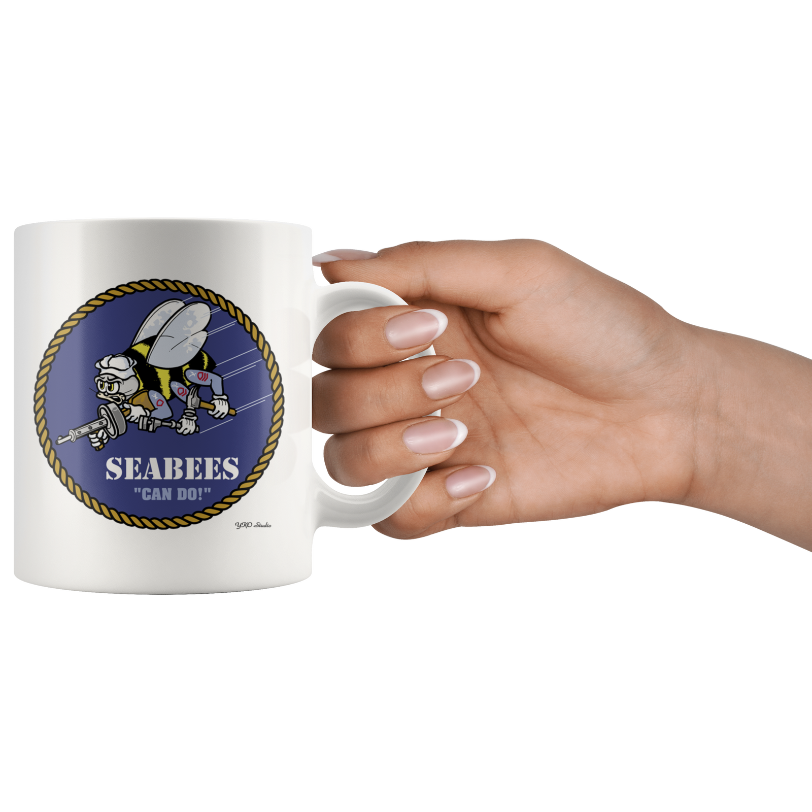 US Navy SEABEES Can Do 11oz Coffee Mug