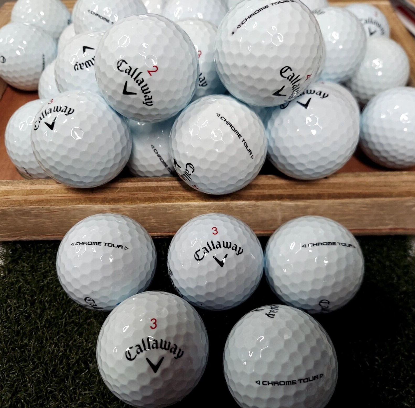 36 Callaway Chrome Tour Used Golf Balls Mint Condition AAAAA (5A Grade)