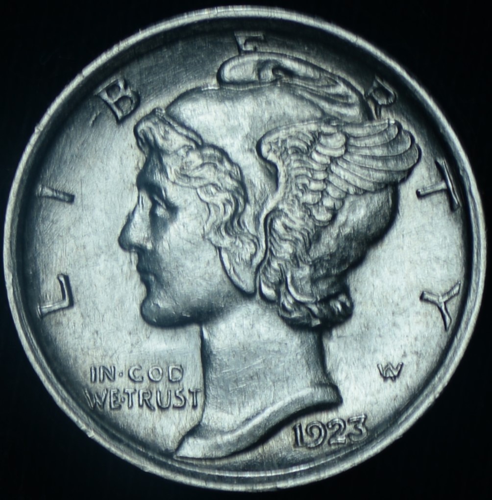 1923 10C Mercury Dime BU FB ~ 26438