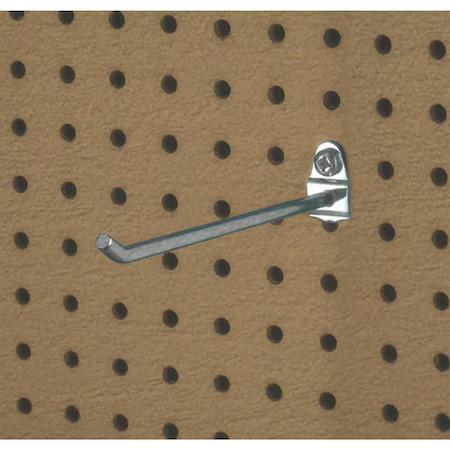 Triton Products 71813 8 In. Single Rod 30 Degree Bend Steel Pegboard Hook For