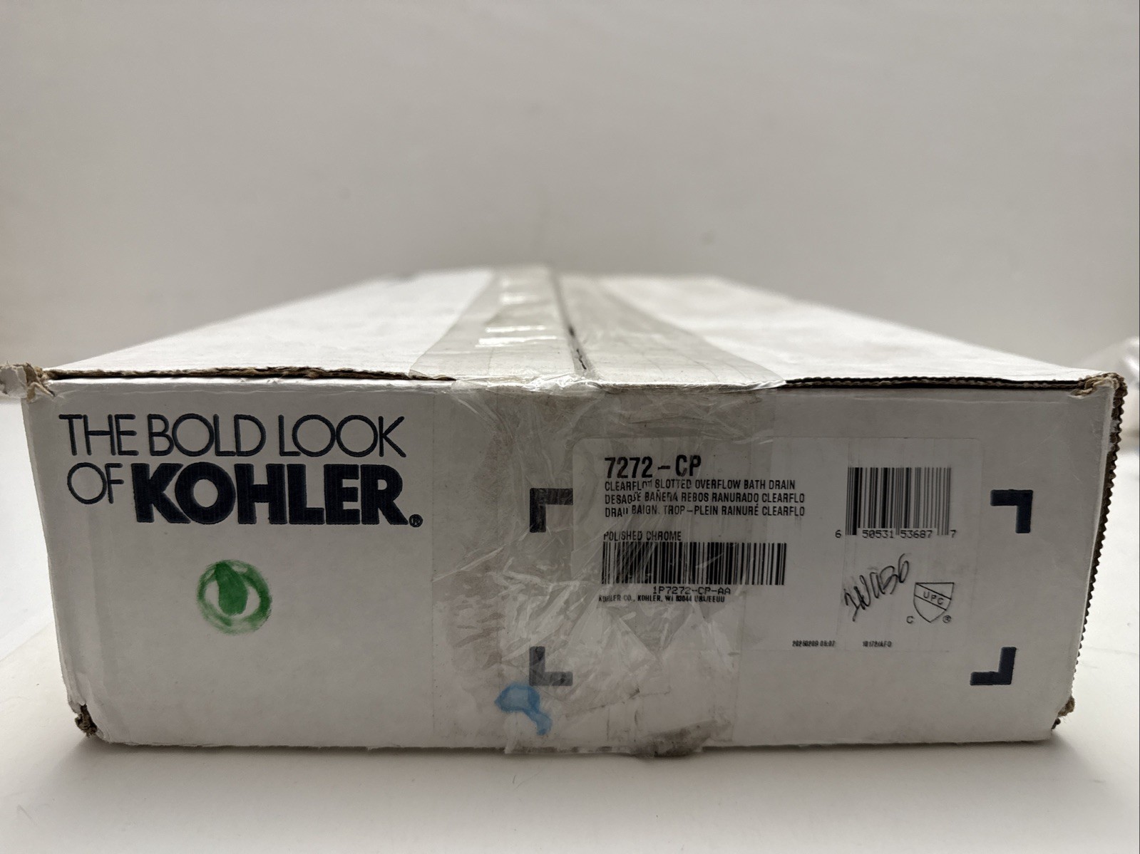 Kohler 7272-CP Clearflo Slotted Overflow  Bath Drain in Polished Chrome