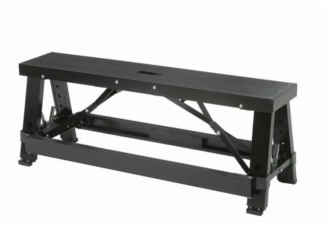 Warner 10329 EZ-Stride Aluminum Drywall Bench Adjustable Height, 48-Inches Long