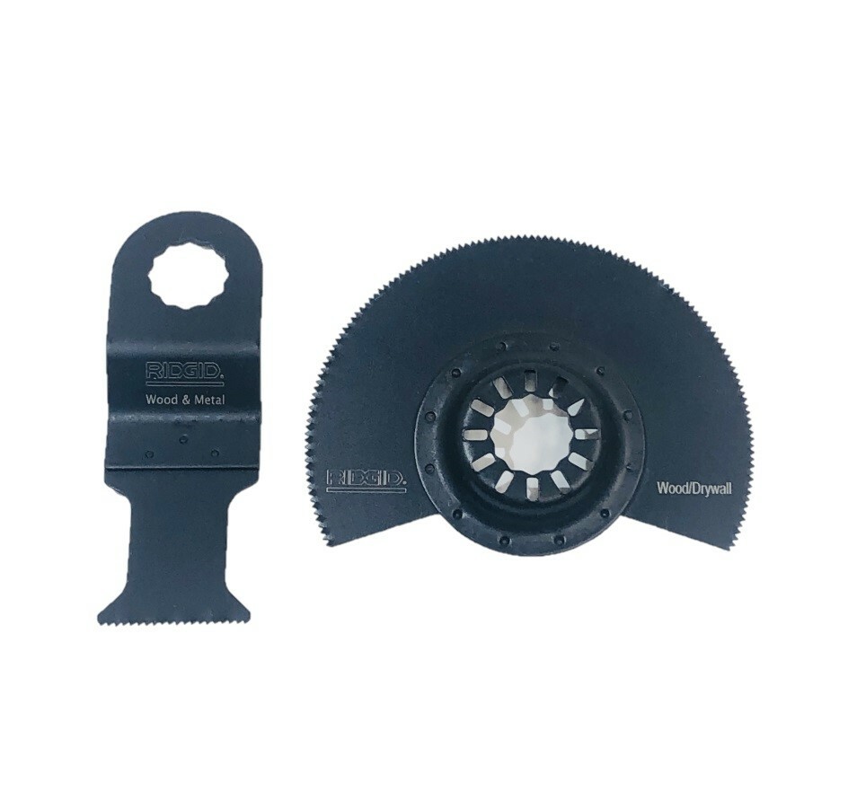 NEW RIDGID JobMax 3-1/2 in. Flush Cut Blade &  1-1/8 in. Wood Plunge Cut Blade