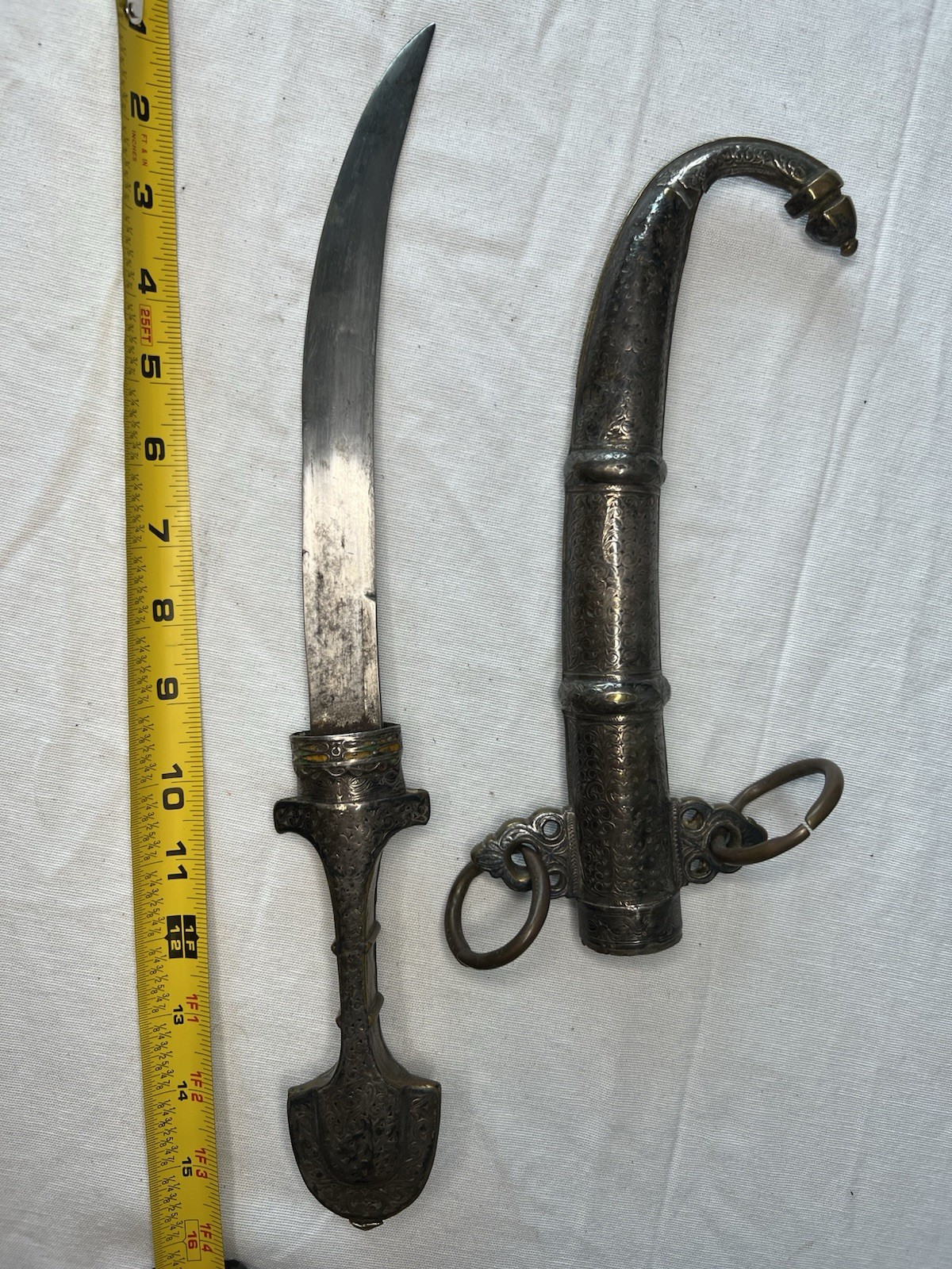 Moroccan Dagger with Ornate Scabbard
