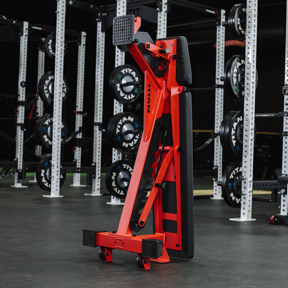 Titan Fitness TITAN Series Red Adjustable Bench, 600LB Incline/1000 LB Flat