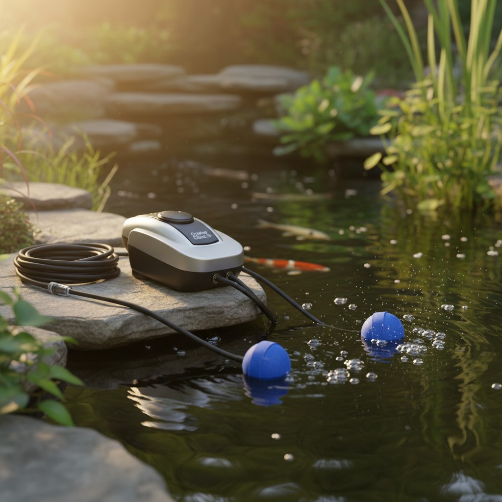 PondAir 2 Aeration Kit: Whisper Quiet Oxygenation for Koi & Outdoor Fish Ponds