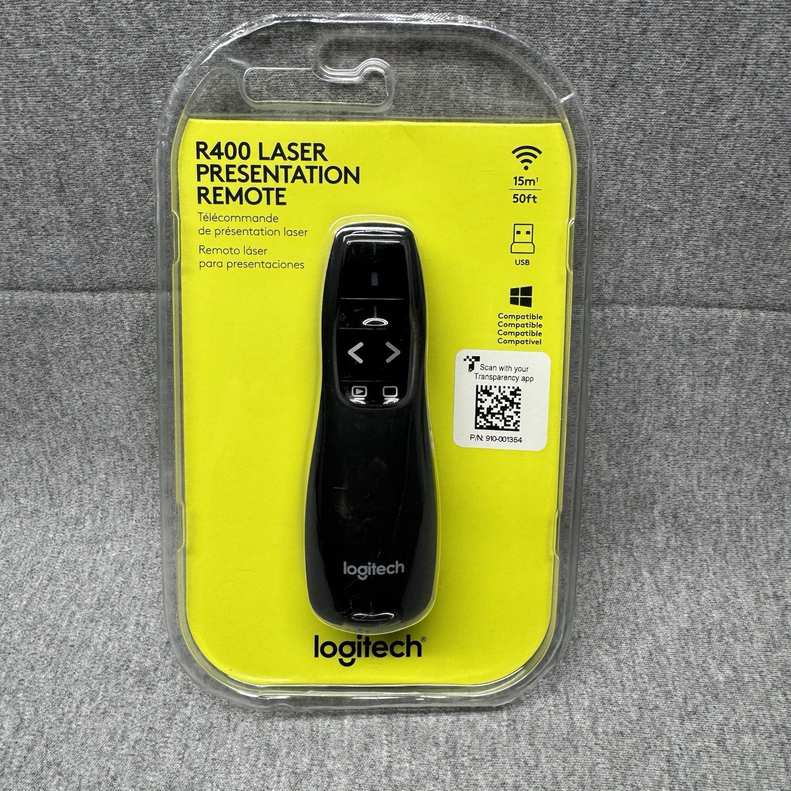 Logitech R400 Laser Presentation Remote (910-001354) NEW/Sealed