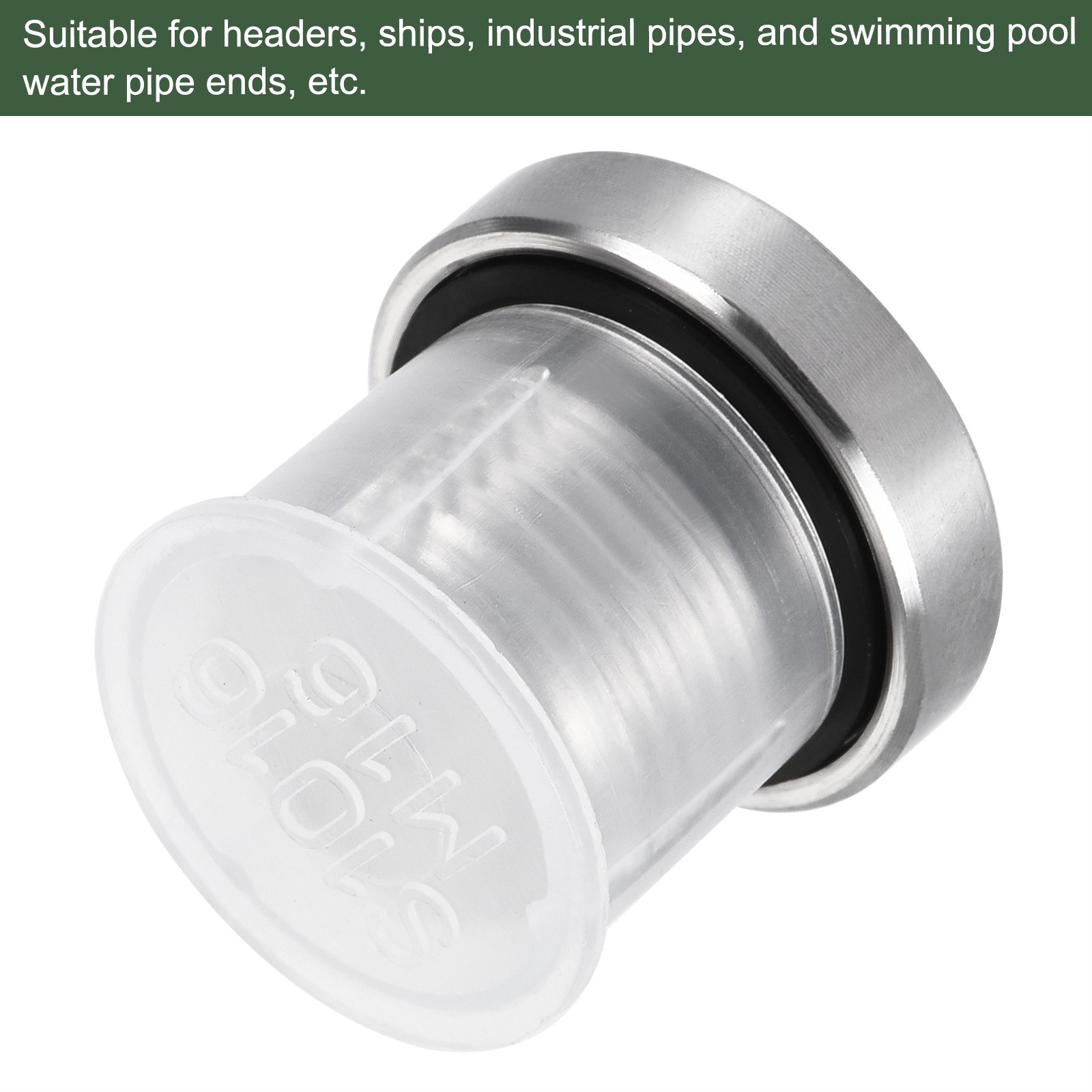 M16 x 1.5 Stainless Steel Internal Hex Head Socket Pipe Fitting (Silver)