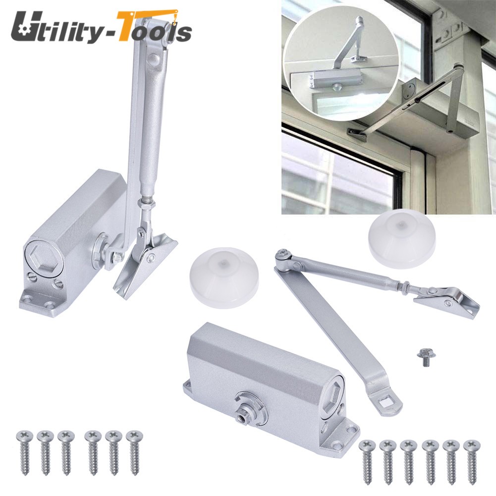 2 PCS 25-45KG Commercial Door Closer Independent Valves Control Sweep US