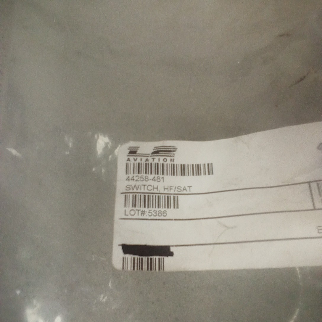 KORRY Aviation Push Button Switch 44258-481 + 28196-001