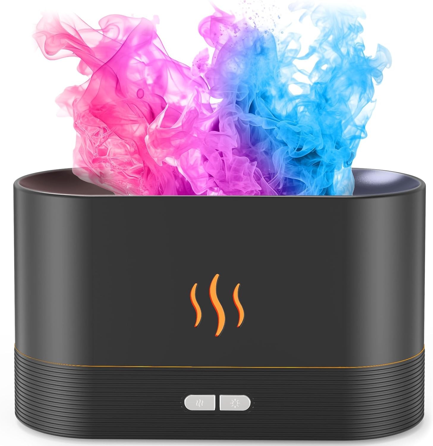 Essential Oil Diffuser, Air Humidifier with Flame Led Light - 7 Colors