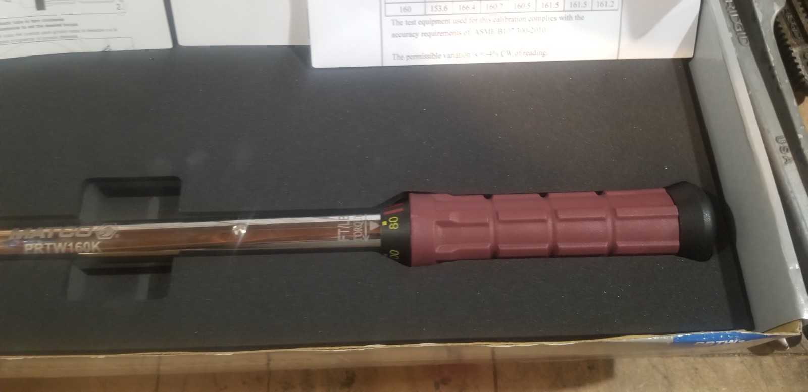Matco Tools 1/2" Drive Ultimate Preset Lugnut Torque Wrench - PRTW160K