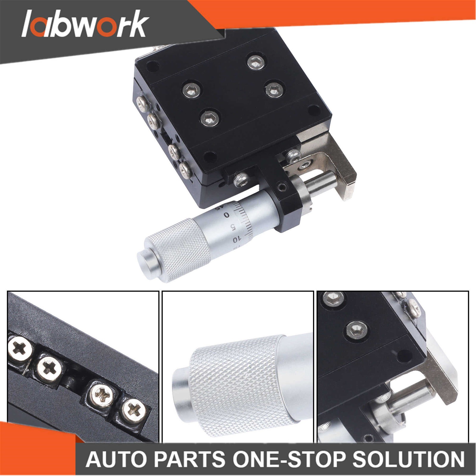 Labwork Precise Linear Stage SEMX40-AS X Micrometer Sliding Table Bearing Trim