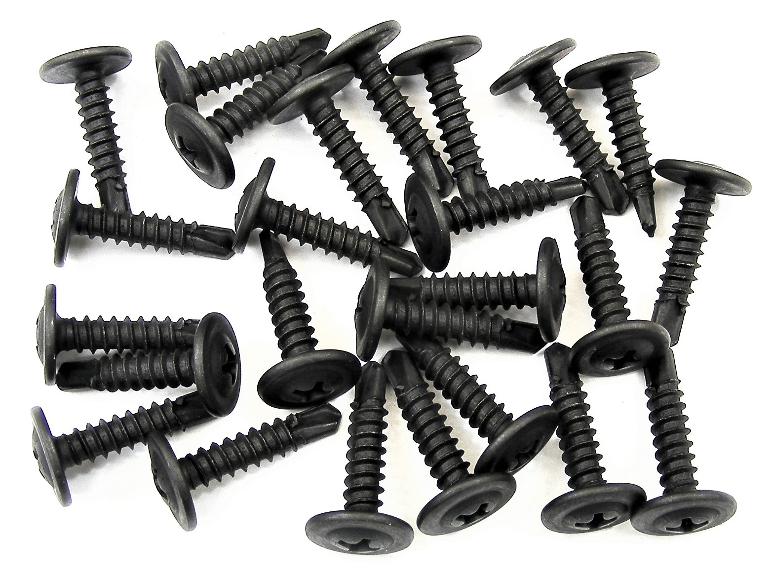 Ford Truck Black Trim Screws- #8 x 3/4" Long- Self Tap Low Profile- 25pcs- #238