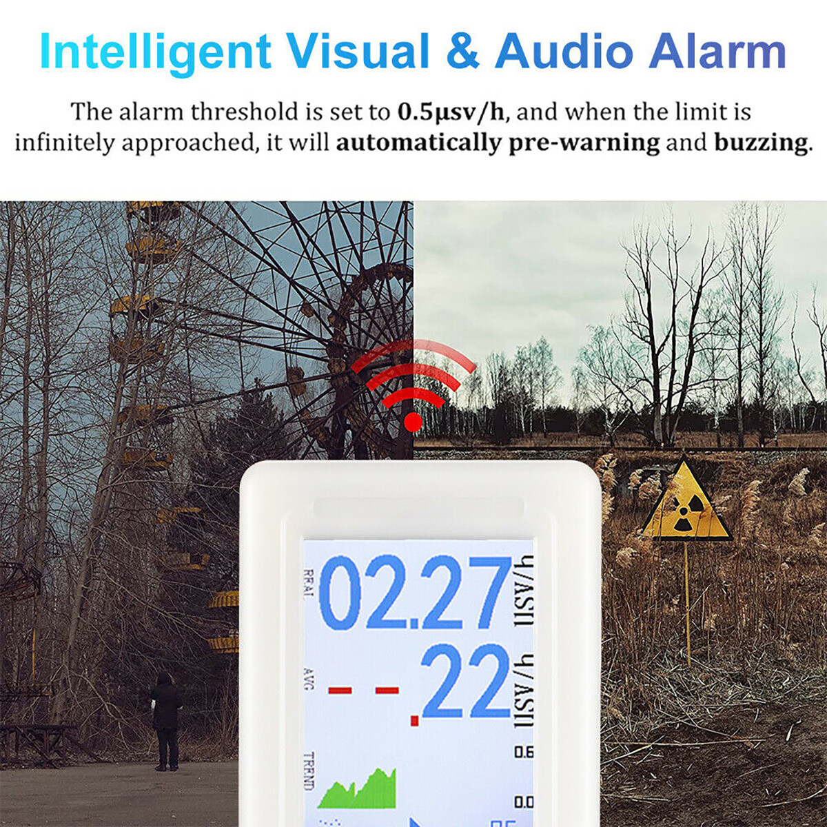 Digital LCD Geiger Counter Nuclear Radiation Detector β γ X-Ray Test Meter Tool!