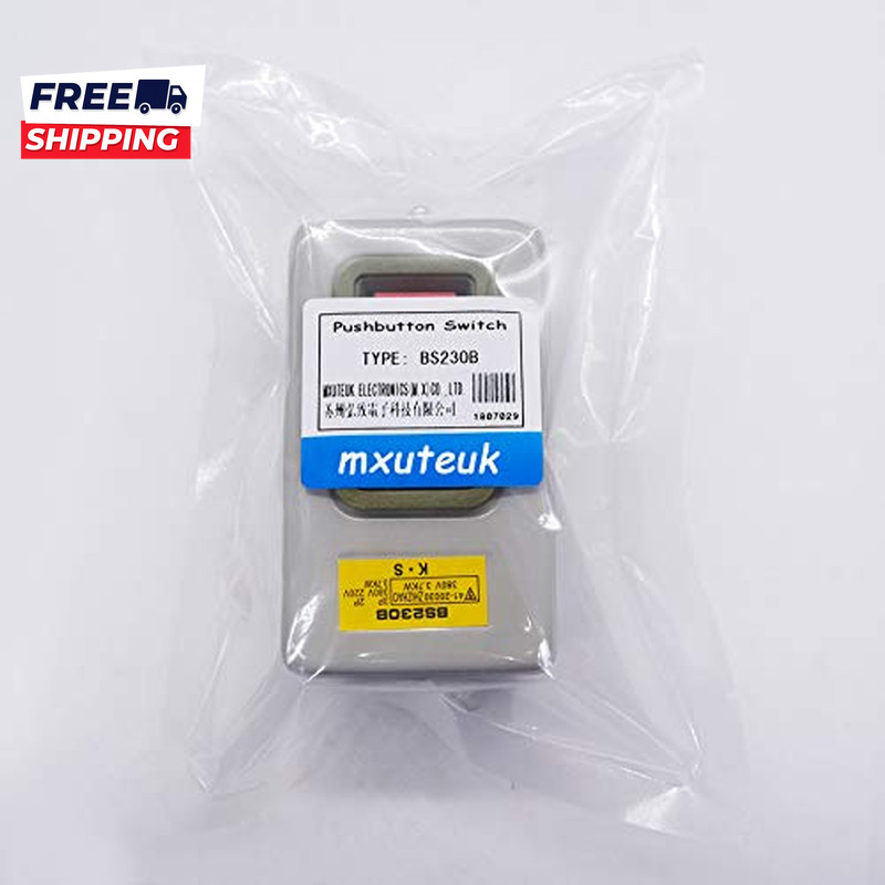 AC 220V/380V Push Button Switch On/Off Start Stop Switch 3 Phase Self Lock Elect