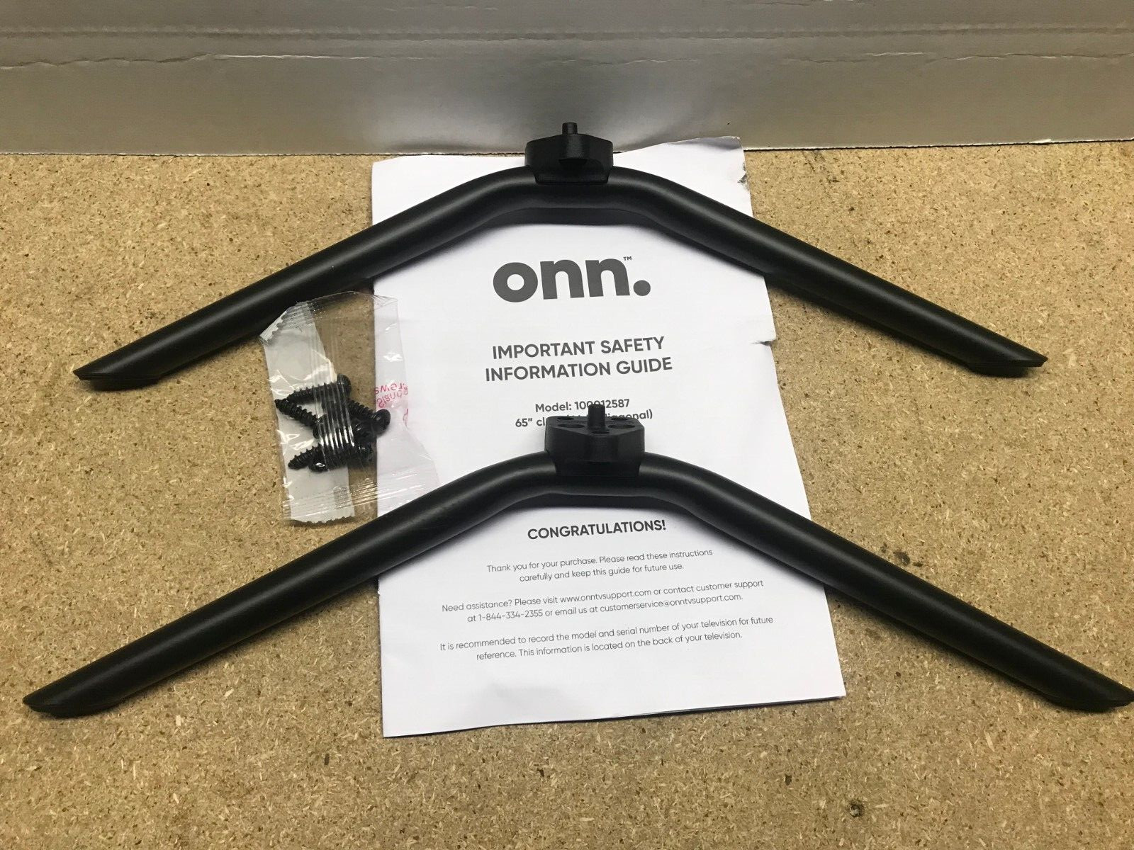 ONN 100012587 LD707F-WJ30-01 Stand / Feet W Screws ( 1 Pair )