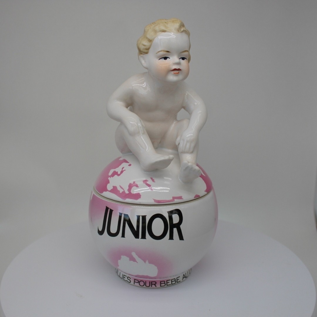 Art Deco Style Box Jewelry Figurine Figurine baby Art Nouveau Style Porcelain