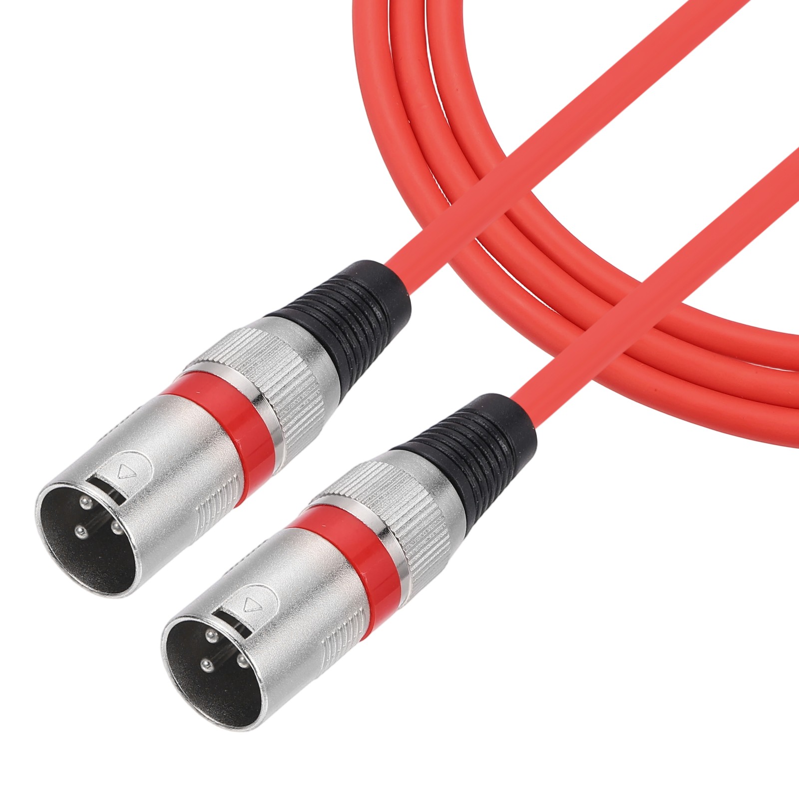 10ft 3 Pin XLR Male to Male Mic Cable XLR Audio Professional Adapter, Red