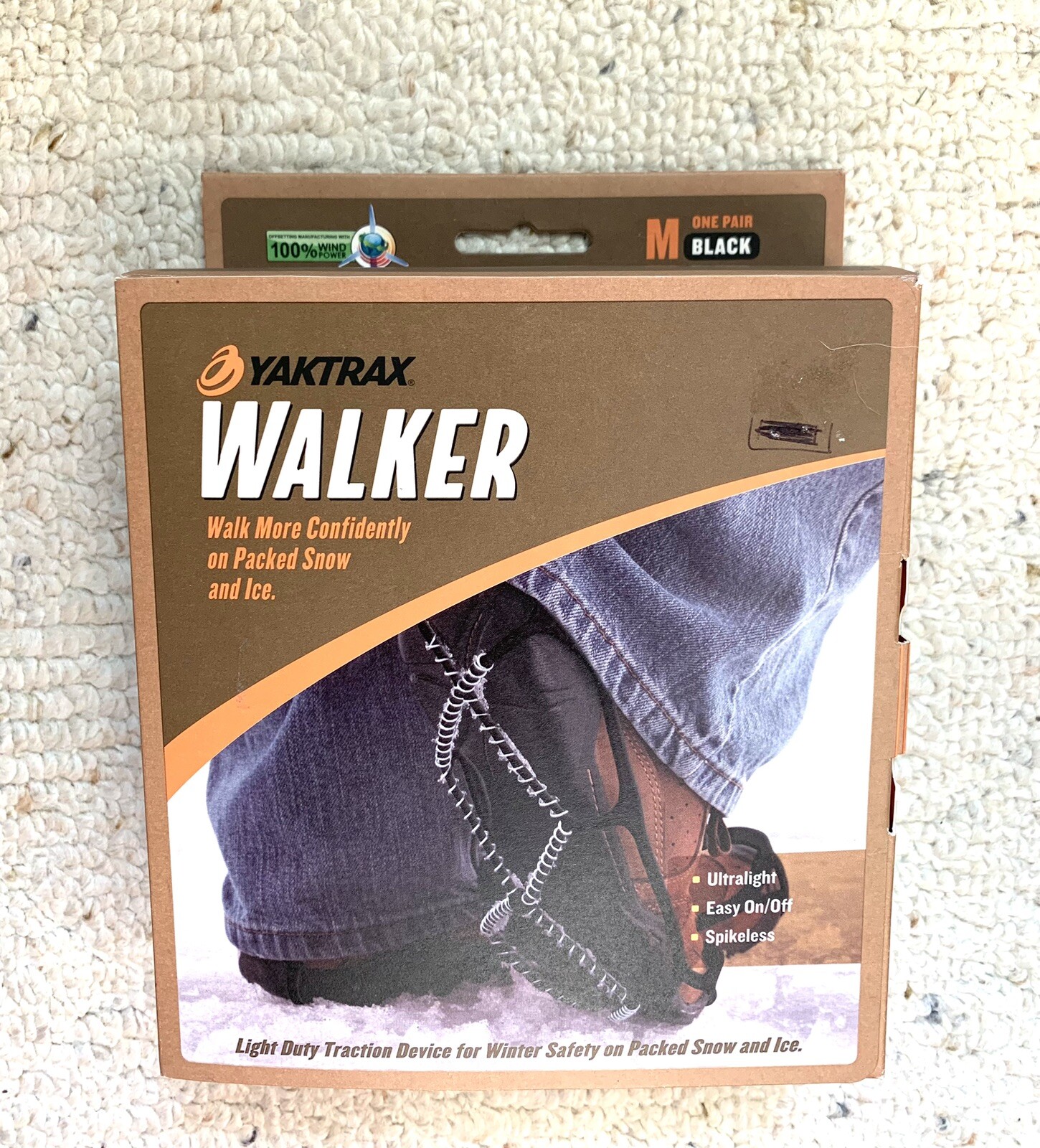 Yaktrax Ice Walker Medium. One Pair. Men’s 9-11.  Woman’s 10.5-12.5. New