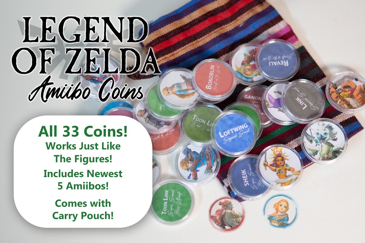 Legend of Zelda Amiibo - Complete Set of 33 for Tears of the Kingdom & BoTW