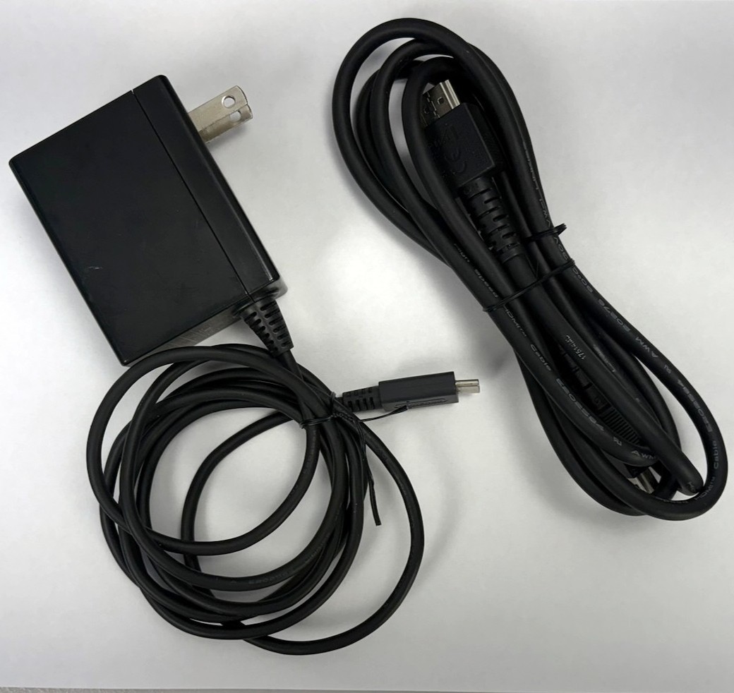 Genuine Nintendo Switch AC Adapter Charger HAC-002 & HDMI Cable OEM Bundle