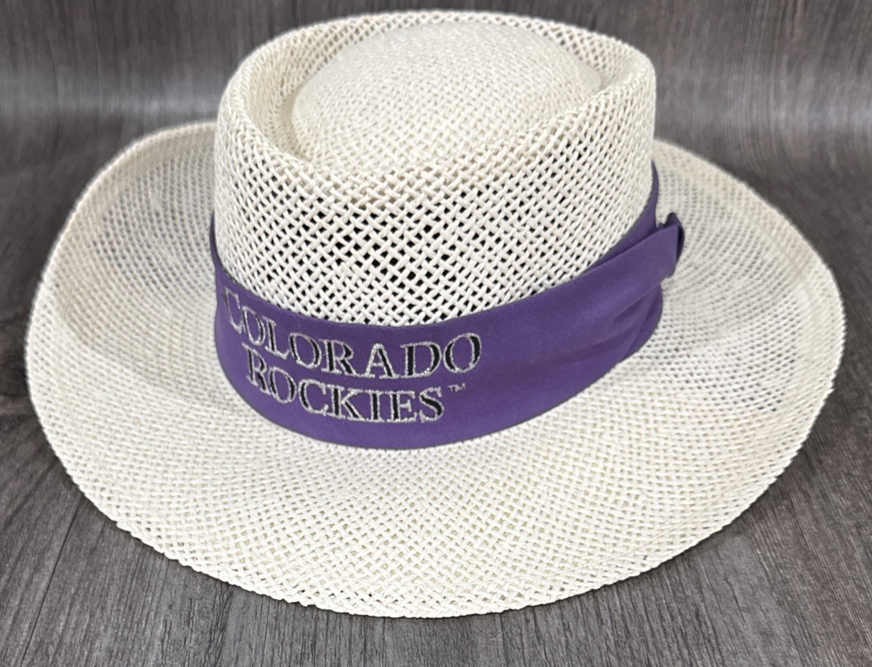 VTG Colorado Rockies Wide Brim Hat MLB Imperial Headwear SM/Med Made in USA