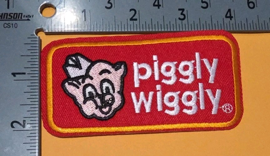 Piggly Wiggly Store Logo Embroidered  Sew/Iron On Patch