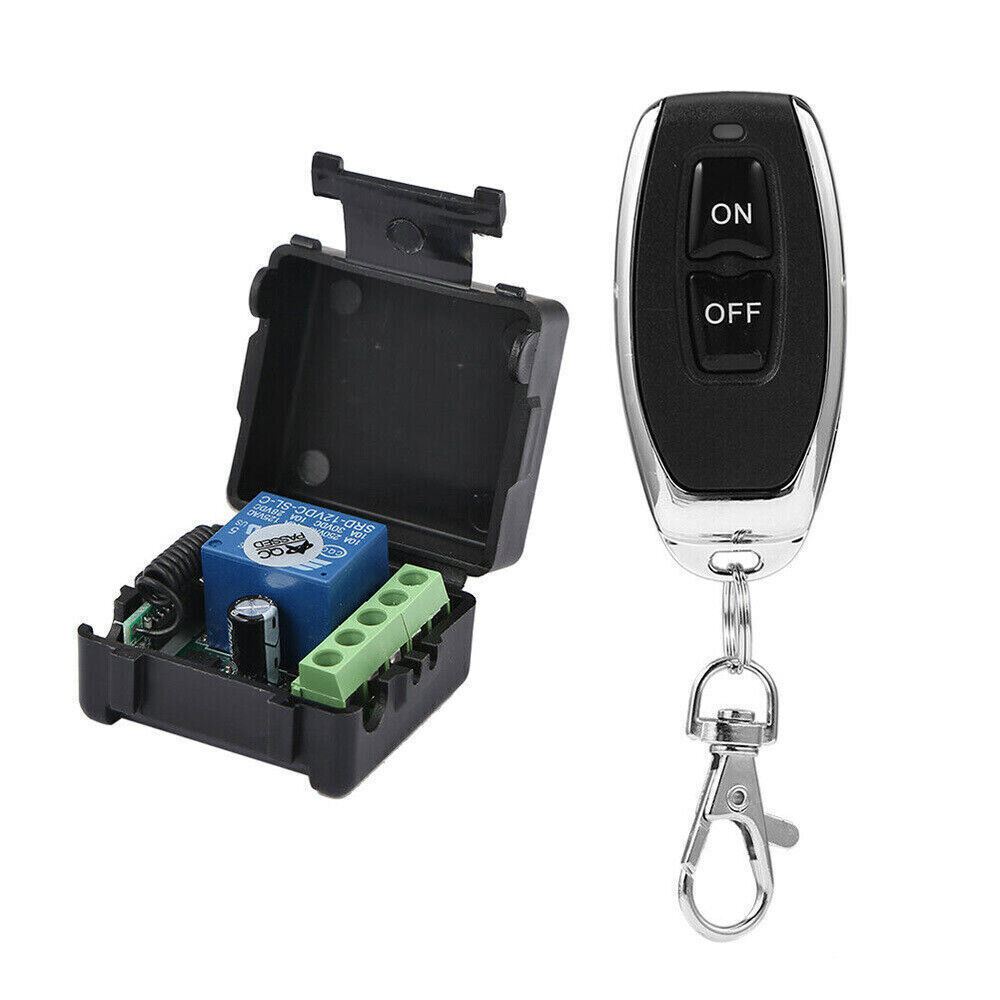 2 Set DC12V 1CH Relay RF Wireless Remote Control Switch Receiver Transmitter