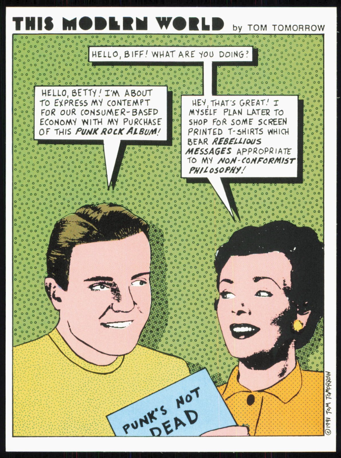 This Modern World by Tom Tomorrow #6 Postcard