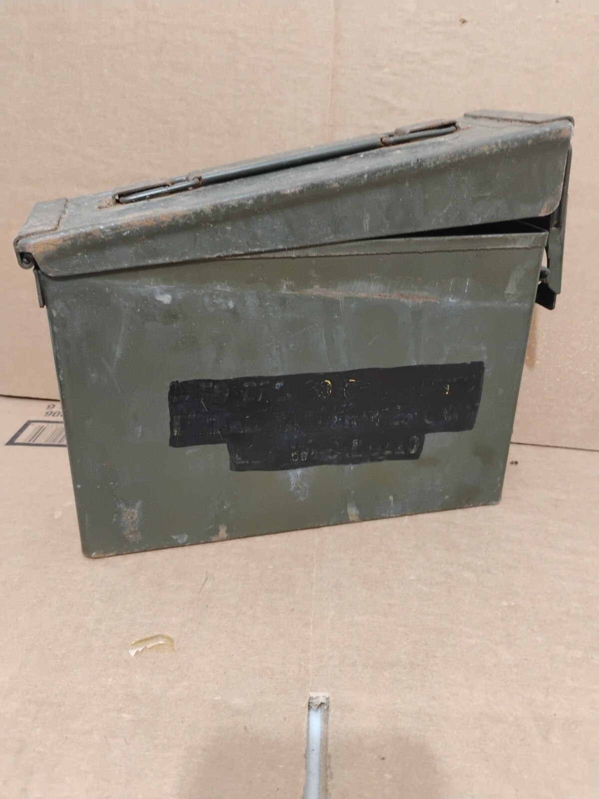 Vintage Metal Ammo Can Military Steel Box Shotgun Rifle Gun Ammo Storage